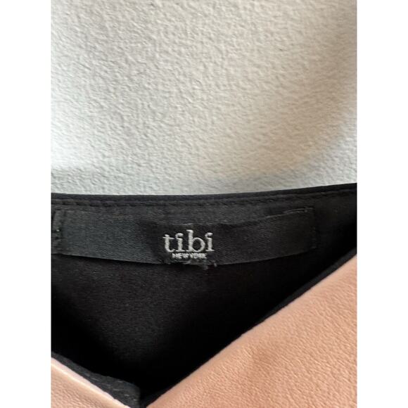 Tibi Baby Pink Lamb Leather Top Luxury Designer Old Money Pastel Baddie Rich XS - Picture 2 of 7